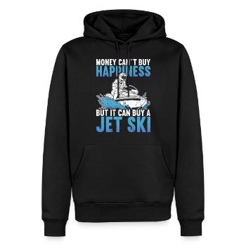 Jet Ski Jet Skiing - Sweat à capuche Premium bio Homme - noir - Devant - Nico (187cm)