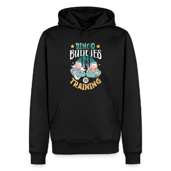 Jeu de cartes de bingo Grand-mère Joueur de bingo Cartes de bingo - Sweat à capuche Premium bio Homme - noir - Devant - Nico (187cm)