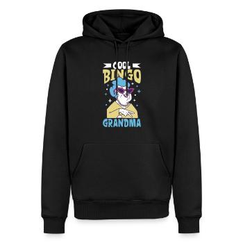 Jeu de cartes de bingo Grand-mère Joueur de bingo Cartes de bingo - Sweat à capuche Premium bio Homme - noir - Devant - Nico (187cm)