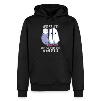 Bodybuilding Powerlifting Weightlifting Fitness - Männer Premium Bio Hoodie - Schwarz - Vorne - Nico (187cm)