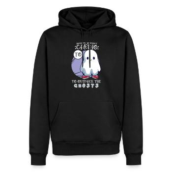 Bodybuilding Powerlifting Weightlifting Fitness - Men’s Premium Organic Hoodie - black - Front - Nico (187cm)