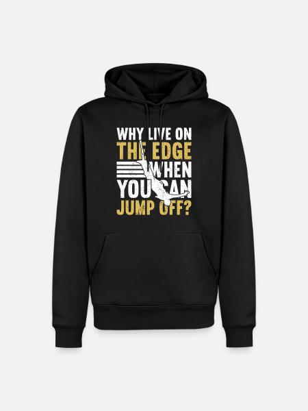 Bungee Jump Bungee Jumping - Men’s Premium Organic Hoodie - black