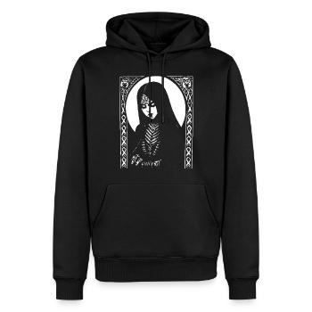 Dark Art Occult Gothic Batcave Girl Post Punk Bat - Men’s Premium Organic Hoodie - black - Front - Nico (187cm)