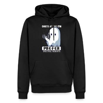 Bodybuilding Powerlifting Weightlifting Fitness - Männer Premium Bio Hoodie - Schwarz - Vorne - Nico (187cm)