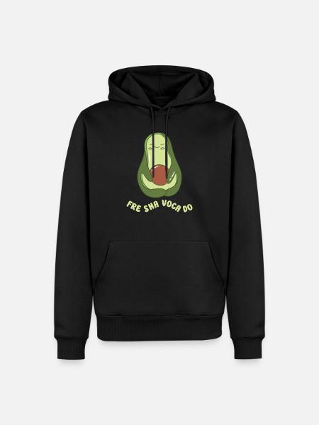 funny Avocado avocado pun avocado lover - Männer Premium Bio Hoodie - Schwarz