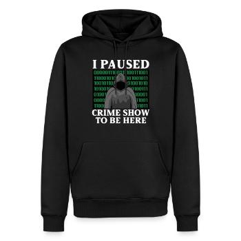 True Crime Murder Spy Crime Intérêt Idée cadeau - Sweat à capuche Premium bio Homme - noir - Devant - Nico (187cm)