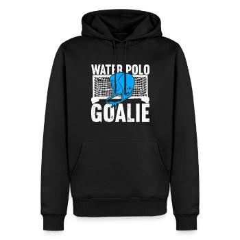 Waterpolo - Sweat à capuche Premium bio Homme - noir - Devant - Nico (187cm)