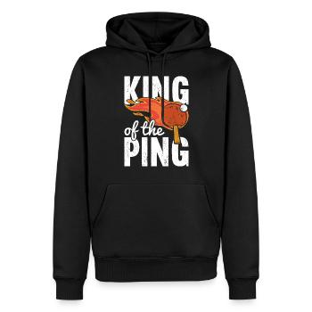 Ping Pong Table Tennis Ping-Pong - Sweat à capuche Premium bio Homme - noir - Devant - Nico (187cm)