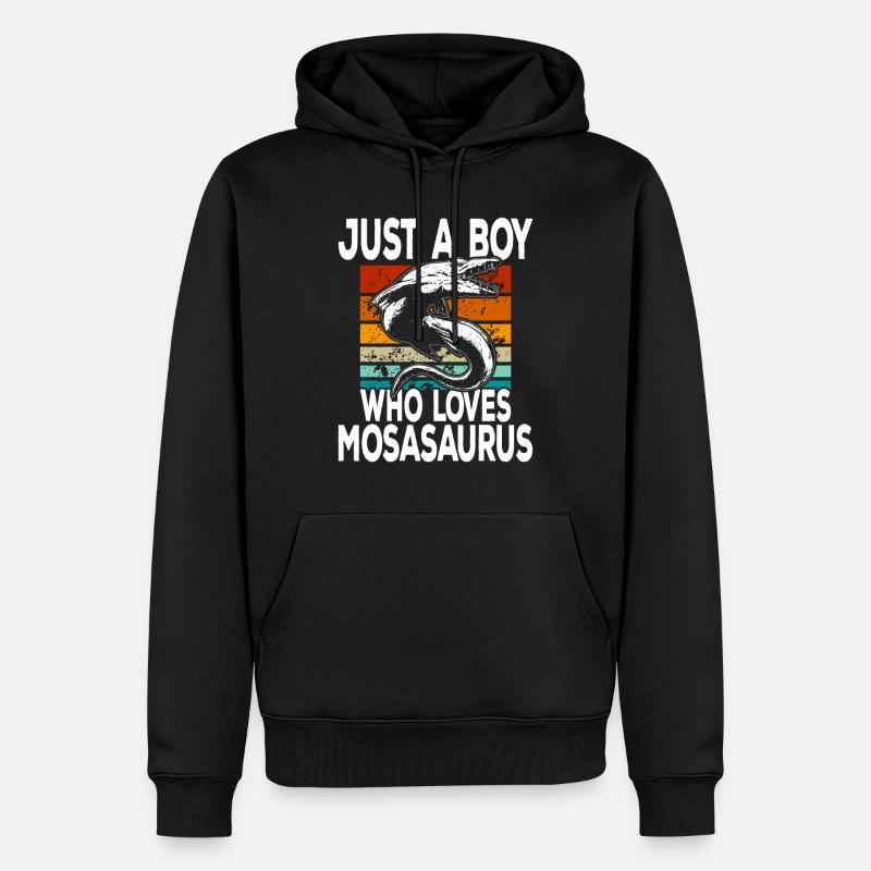 Dinosaure mosasaure - Sweat à capuche Premium bio Homme - noir