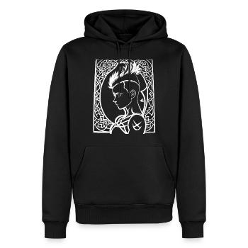 Bezaubernde Dunkelheit Umarme deine mysteriöse Seite - Männer Premium Bio Hoodie - Schwarz - Vorne - Nico (187cm)
