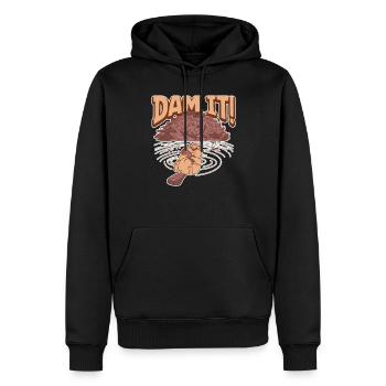 Biber Fan Biber Liebhaber Lustiges Biber Geschenk - Männer Premium Bio Hoodie - Schwarz - Vorne - Nico (187cm)