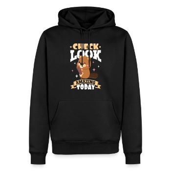 Biber Fan Biber Liebhaber Lustiges Biber Geschenk - Männer Premium Bio Hoodie - Schwarz - Vorne - Nico (187cm)