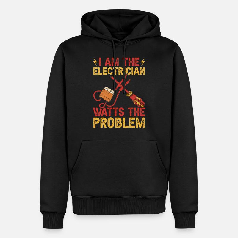 Elektriker Elektriker - Männer Premium Bio Hoodie - Schwarz
