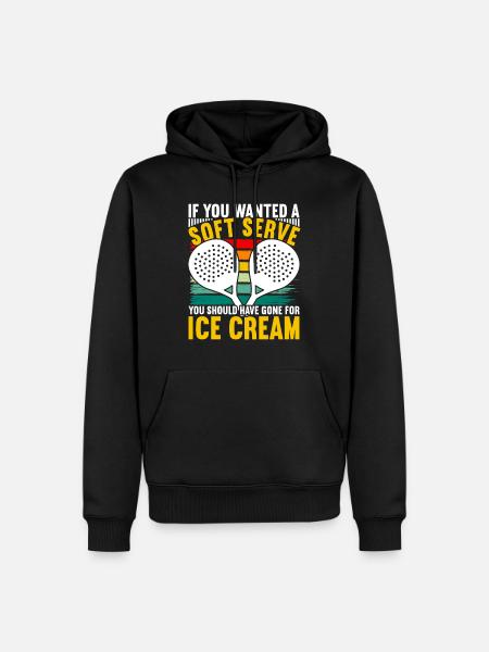 Padel Paddle Tenis - Herre Premium økologisk hoodie - sort