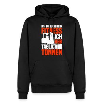 Gabelstaplerfahrer Gabelstapler Staplerfahrer - Männer Premium Bio Hoodie - Schwarz - Vorne - Nico (187cm)