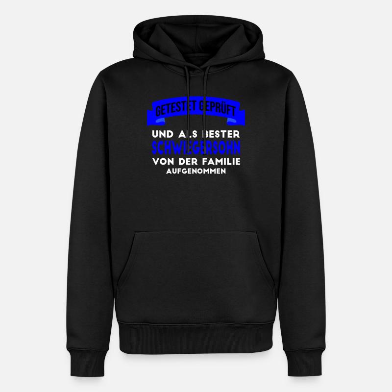 Bester Schwiegersohn der Welt. - Männer Premium Bio Hoodie - Schwarz