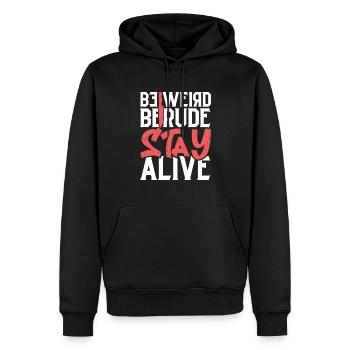 True Crime Murder Spy Crime Intérêt Idée cadeau - Sweat à capuche Premium bio Homme - noir - Devant - Nico (187cm)