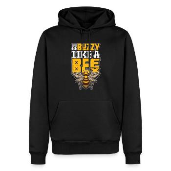 Apiculture apiculteur apiculteur rucher - Sweat à capuche Premium bio Homme - noir - Devant - Nico (187cm)
