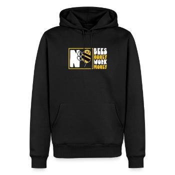 Apiculture apiculteur apiculteur rucher - Sweat à capuche Premium bio Homme - noir - Devant - Nico (187cm)