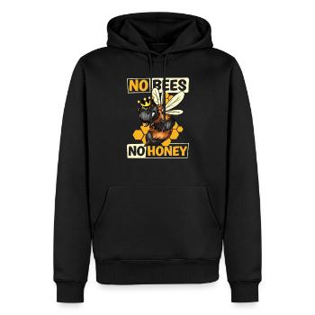 Apiculture apiculteur apiculteur rucher - Sweat à capuche Premium bio Homme - noir - Devant - Nico (187cm)