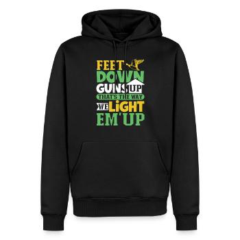 Duck Hunt Duck Hunter Bird Hunting Duck Hunting - Men’s Premium Organic Hoodie - black - Front - Nico (187cm)