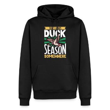 Duck Hunt Duck Hunter Bird Hunting Duck Hunting - Men’s Premium Organic Hoodie - black - Front - Nico (187cm)
