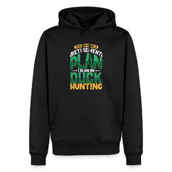 Duck Hunt Duck Hunter Bird Hunting Duck Hunting - Men’s Premium Organic Hoodie - black - Front - Nico (187cm)