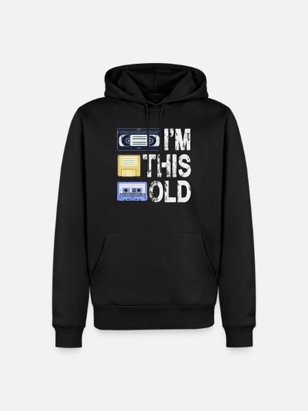 I'm This Old - Men’s Premium Organic Hoodie - black