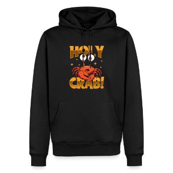 crab crab crab whisperer crab hunter fisherman - Men’s Premium Organic Hoodie - black - Front - Nico (187cm)