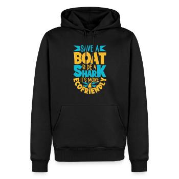 Shark Ocean Predator Plongée sous-marine - Sweat à capuche Premium bio Homme - noir - Devant - Nico (187cm)