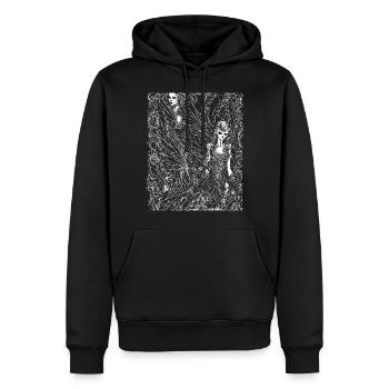 Fairycore Ästhetik Skelett Fee Goth Grunge G - Männer Premium Bio Hoodie - Schwarz - Vorne - Nico (187cm)