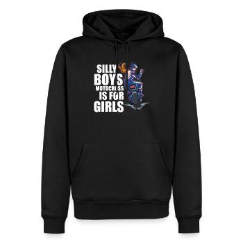 Dirt Bike Dirt Bike Riding Motocross Dirt Biking - Sweat à capuche Premium bio Homme - noir - Devant - Nico (187cm)