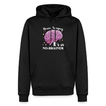 Brain Surgery Joke Brain Surgery Awareness Gift - Männer Premium Bio Hoodie - Schwarz - Vorne - Nico (187cm)