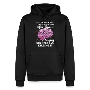 Brain Surgery Joke Brain Surgery Awareness Gift - Männer Premium Bio Hoodie - Schwarz - Vorne - Nico (187cm)