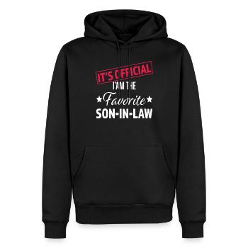 Officiel Je suis le gendre préféré Famille drôle - Sweat à capuche Premium bio Homme - noir - Devant - Nico (187cm)