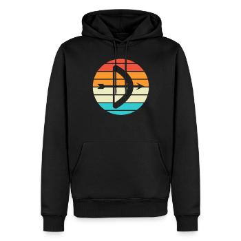 Archery Gift Saying Archery - Men’s Premium Organic Hoodie - black - Front - Nico (187cm)