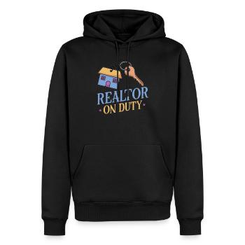 Real Estate Agent Realtor Home Closing Investor - Men’s Premium Organic Hoodie - black - Front - Nico (187cm)