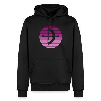 Archery Gift Saying Archery - Men’s Premium Organic Hoodie - black - Front - Nico (187cm)