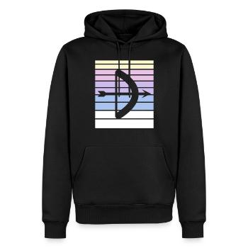 Archery Gift Saying Archery - Men’s Premium Organic Hoodie - black - Front - Nico (187cm)
