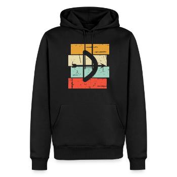Archery Gift Saying Archery - Men’s Premium Organic Hoodie - black - Front - Nico (187cm)