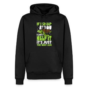 Boxer Boxing Turtle Turtles Sea Ocean Reptile - Männer Premium Bio Hoodie - Schwarz - Vorne - Nico (187cm)