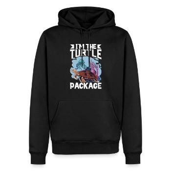 Boxer Boxing Turtle Turtles Sea Ocean Reptile - Männer Premium Bio Hoodie - Schwarz - Vorne - Nico (187cm)