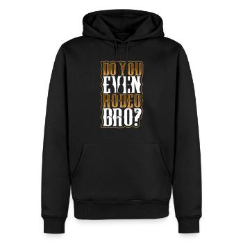 Cowboy Barn Bull Rider Rodeo Country Western - Männer Premium Bio Hoodie - Schwarz - Vorne - Nico (187cm)