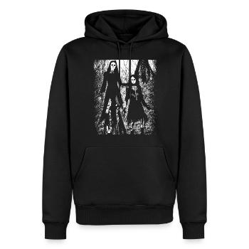 Fairycore Aesthetics Skeleton Fairy Goth Gothic G - Men’s Premium Organic Hoodie - black - Front - Nico (187cm)