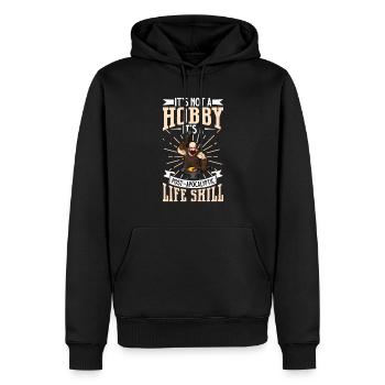 Schmied Metallarbeiter Klingenschmied Metall - Männer Premium Bio Hoodie - Schwarz - Vorne - Nico (187cm)