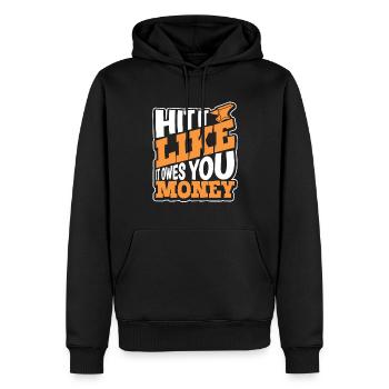 Schmied Metallarbeiter Klingenschmied Metall - Männer Premium Bio Hoodie - Schwarz - Vorne - Nico (187cm)