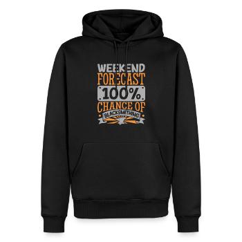 Schmied Metallarbeiter Klingenschmied Metall - Männer Premium Bio Hoodie - Schwarz - Vorne - Nico (187cm)