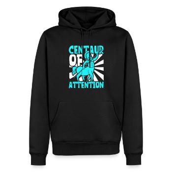 Centaure Mythologie grecque Patrimoine grec Astrologie - Sweat à capuche Premium bio Homme - noir - Devant - Nico (187cm)