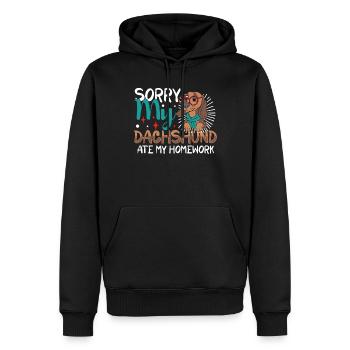 Dog Dachshund Pet Dog Lover Puppy Dachshund Dog - Männer Premium Bio Hoodie - Schwarz - Vorne - Nico (187cm)