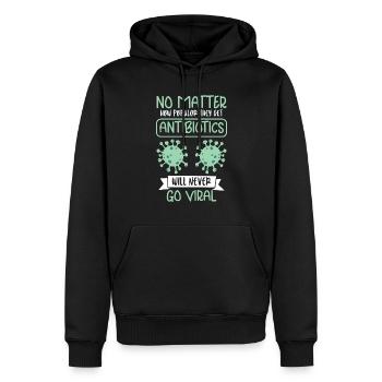Drôle de pharmacien-pharmacie-technicien-pharmacien pharmacie - Sweat à capuche Premium bio Homme - noir - Devant - Nico (187cm)